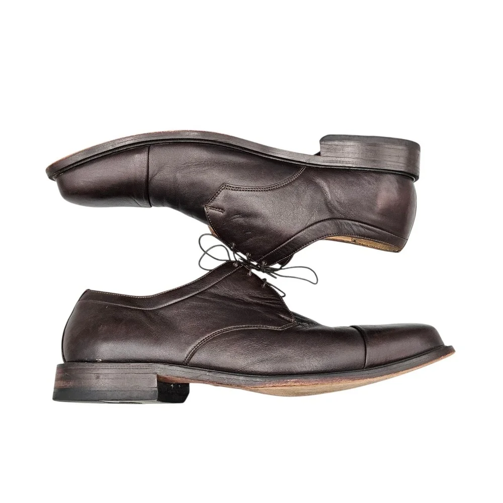 Florsheim Imperial Men's‎ Size 14 US EUC VTG Brown Leather Cap Toe Oxfords Shoes